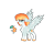 Size: 2500x2000 | Tagged: safe, artist:koloredkat, oc, oc only, oc:hurricane, pegasus, pony, chest fluff, colored hooves, freckles, high res, magical lesbian spawn, offspring, parent:applejack, parent:rainbow dash, parents:appledash, pegasus oc, reference sheet, simple background, transparent background, wings