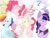 Size: 1080x810 | Tagged: safe, artist:huemiilk, applejack, fluttershy, pinkie pie, rainbow dash, rarity, twilight sparkle, earth pony, pegasus, pony, unicorn, g4, applejack (g5 concept leak), book, chest fluff, colored wings, cute, earth pony twilight, female, flower, flower in hair, fluttershy (g5 concept leak), folded wings, g5 concept leak style, g5 concept leaks, gradient mane, jewelry, mane six, mane six (g5 concept leak), mare, pegasus pinkie pie, pinkie pie (g5 concept leak), race swap, rainbow dash (g5 concept leak), rarity (g5 concept leak), redesign, simple background, smiling, spread wings, tiara, tongue out, twilight sparkle (g5 concept leak), unicorn fluttershy, white background, wings