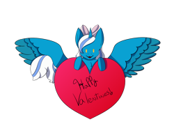 Size: 1024x768 | Tagged: safe, artist:angelicharmonyy, oc, oc only, oc:fleurbelle, alicorn, pony, bow, chest fluff, female, hair bow, heart, hearts and hooves day, holiday, looking at you, mare, simple background, solo, transparent background, valentine, valentine's day, wings