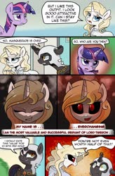 Size: 1280x1949 | Tagged: safe, artist:candyclumsy, twilight sparkle, oc, oc:everchanging, oc:fallenlight, alicorn, pony, comic:curse and madness, g4, comic, mlpcam, nurse, twilight sparkle (alicorn)