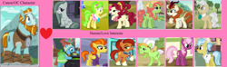 Size: 1280x379 | Tagged: safe, auntie applesauce, autumn blaze, cheerilee, cherry jubilee, doctor fauna, marble pie, mayor mare, meadowbrook, rockhoof, stellar flare, stormy flare, tree hugger, g4, crack shipping, meme, shipping