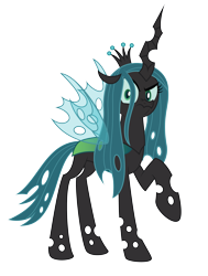 Size: 4450x5884 | Tagged: safe, artist:aleximusprime, queen chrysalis, changeling, changeling queen, g4, angry, crown, cute, cutealis, female, jewelry, looking at you, madorable, mare, queen chrysalis is not amused, raised hoof, regalia, simple background, solo, transparent background, unamused, vector