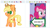 Size: 1334x750 | Tagged: safe, applejack, pinkie pie, earth pony, pony, derpibooru, g4, spice up your life, arrow, chibi, chubby, clothes, cowboy hat, female, freckles, hat, holding a sign, juxtaposition, looking at something, meme, meta, sign, simple background, straw in mouth, text, wat, white background