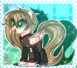 Size: 1600x1414 | Tagged: safe, artist:domina-venatricis, oc, oc only, pegasus, pony, clothes, female, mare, solo, uniform