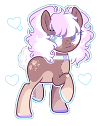 Size: 1432x1814 | Tagged: safe, artist:chococolte, earth pony, pony, female, heterochromia, mare, simple background, solo, transparent background