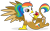 Size: 2456x1516 | Tagged: safe, artist:shizow, oc, oc only, oc:rainbow feather, griffon, apple, eating, female, food, griffon oc, interspecies offspring, magical lesbian spawn, multicolored hair, offspring, parent:gilda, parent:rainbow dash, parents:gildash, paw pads, paws, rainbow hair, simple background, solo, transparent background, underpaw