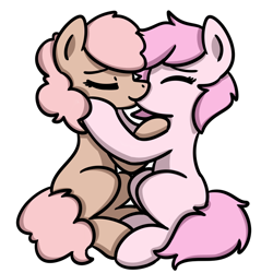 Size: 1500x1500 | Tagged: safe, artist:sugar morning, oc, oc only, oc:kayla, oc:mary jane, duo, duo female, eyes closed, female, kayry, kiss on the lips, kissing, lesbian, mare, oc x oc, shipping, simple background, transparent background