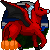 Size: 50x50 | Tagged: safe, artist:chili19, oc, oc only, oc:chili, donkey, hybrid, pony, bat wings, female, pixel art, pumpkin, simple background, solo, transparent background, wings