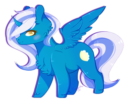 Size: 1280x1057 | Tagged: safe, artist:sapphire-m00nlight, oc, oc:fleurbelle, alicorn, pony, chest fluff, ear fluff, female, mare, simple background, transparent background, yellow eyes
