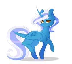 Size: 1280x1150 | Tagged: safe, artist:sapphire-m00nlight, oc, oc only, oc:fleurbelle, alicorn, pony, chest fluff, ear fluff, female, mare, simple background, smiling, smiling at you, solo, transparent background, yellow eyes