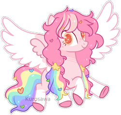 Size: 2562x2434 | Tagged: safe, artist:kurosawakuro, oc, oc only, pegasus, pony, base used, colored pupils, female, high res, looking at you, mare, simple background, solo, transparent background, two toned wings, white outline, wings