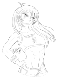 Size: 600x792 | Tagged: safe, artist:cathartic-dream, rainbow dash, human, g4, delicious flat chest, humanized, monochrome