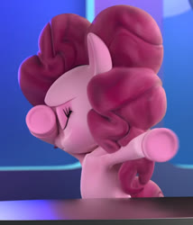 Size: 832x973 | Tagged: safe, screencap, pinkie pie, earth pony, pony, g4, hello pinkie pie, 3d, cropped, dab, female, mare, out of context, solo, underhoof