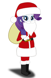 Size: 667x1024 | Tagged: artist needed, source needed, safe, rarity, equestria girls, g4, belt, boots, christmas, clothes, costume, fake beard, female, hat, holiday, looking at you, mittens, sack, santa beard, santa claus, santa costume, santa hat, santa sack, shoes, simple background, solo, transparent background, vector