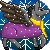 Size: 50x50 | Tagged: safe, alternate version, artist:chili19, oc, oc only, oc:chili, donkey, hybrid, pony, animated, clothes, female, gif, pixel art, scarf, simple background, snow, solo, transparent background, wings