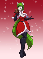 Size: 2400x3300 | Tagged: safe, artist:toughset, oc, oc:glimmer, oc:hersh, oc:maple glaze, arachnid, beetle, earth pony, insect, original species, spider, anthro, boots, clothes, crystal jumping spider, evening gloves, female, festive, gloves, high res, long gloves, mare, shoes, socks, thigh boots, thigh highs