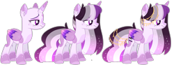 Size: 5519x2064 | Tagged: safe, artist:journeewaters, oc, oc only, oc:lavender lust, alicorn, pony, bald, female, high res, mare, parent:twilight sparkle, parents:canon x oc, simple background, solo, transparent background, two toned wings, wings