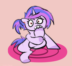 Size: 2500x2296 | Tagged: safe, artist:cornelia_nelson, oc, oc:purpleflare, pony, unicorn, chewing, eating, high res, hoof in mouth, simple background