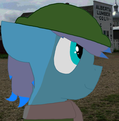 Size: 1696x1740 | Tagged: safe, artist:derpy_the_duck, oc, oc only, oc:battle angel, earth pony, pony, clothes, helmet, photo, solo, world war i