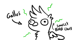 Size: 640x357 | Tagged: safe, artist:tjpones, part of a set, gallus, griffon, g4, gallabuse, male, simple background, solo, stink lines, stinky birb, white background