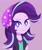 Size: 1600x1901 | Tagged: safe, artist:mearinne, starlight glimmer, equestria girls, equestria girls specials, g4, my little pony equestria girls: mirror magic, beanie, eyelashes, female, hat, looking at you, pink background, raised eyebrow, simple background, simplistic art style, smiling, smirk, solo