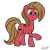 Size: 894x894 | Tagged: safe, artist:jaconok, oc, oc only, oc:pun, earth pony, pony, ask pun, ask, female, mare, raised hoof, simple background, solo, transparent background