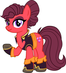 Size: 8570x9444 | Tagged: safe, artist:warszak, oc, oc only, oc:lovestone, earth pony, pony, female, mare, pirate, simple background, solo, transparent background, vector