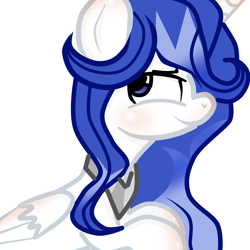 Size: 3000x3000 | Tagged: safe, artist:applerougi, oc, oc only, oc:princess silverlay, alicorn, pony, bust, female, high res, mare, portrait, simple background, solo, white background