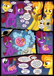 Size: 2480x3508 | Tagged: safe, artist:mr-spider-the-bug, oc, oc:color punch, oc:little lite light, pony, unicorn, comic:color punch, comedy, comic, high res