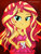 Size: 1536x2048 | Tagged: safe, artist:artmlpk, sunset shimmer, equestria girls, g4, adorable face, adorkable, bare shoulders, belly button, bow, chest, clothes, cute, dork, dress, female, holiday, looking at you, midriff, miniskirt, outfit, shimmerbetes, skirt, smiling, smiling at you, smirk, solo, valentine, valentine's day