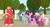 Size: 2064x1123 | Tagged: safe, big macintosh, cheerilee, marble pie, sugar belle, earth pony, pony, unicorn, g4, apple, apple tree, awkward, concerned, confused, female, food, friendship, friendshipping, happy ending, looking at each other, male, ship:sugarmac, shipping, shocked, shocked expression, smiling, straight, stunned, surprised, surprised face, sweet apple acres, tree, worried, youtube link, youtube link in the description