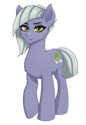 Size: 1108x1600 | Tagged: safe, artist:ravenirik, limestone pie, earth pony, pony, g4, female, lidded eyes, looking at you, mare, simple background, solo, transparent background