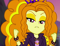 Size: 1400x1080 | Tagged: safe, screencap, adagio dazzle, equestria girls, equestria girls series, g4, sunset's backstage pass!, spoiler:eqg series (season 2), cropped, female, lip bite, looking at you, music festival outfit, solo
