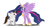 Size: 2250x1200 | Tagged: safe, artist:lightning_musicwave_safe, twilight sparkle, oc, oc:neo star, alicorn, pony, g4, my little pony: friendship is magic, the last problem, alicorn oc, canon x oc, cute, heart, horn, jewelry, older, older twilight, older twilight sparkle (alicorn), princess twilight 2.0, regalia, simple background, starkle, twilight sparkle (alicorn)