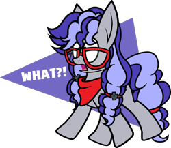Size: 3794x3286 | Tagged: safe, artist:tridashie, oc, oc only, oc:cinnabyte, pony, adorkable, bandana, cinnabetes, cute, dork, excited, glasses, high res, nani, party, pigtails, shock, simple background, solo, transparent background, wat, yay