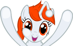 Size: 3074x1950 | Tagged: safe, artist:pinkiepi314, oc, oc only, oc:karma, pony, unicorn, against glass, female, fourth wall, fourth wall pose, glass, high res, looking at you, mare, ponified, reddit, simple background, solo, transparent background, underhoof, vector