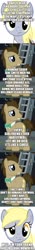 Size: 500x3559 | Tagged: safe, edit, edited screencap, screencap, derpy hooves, doctor whooves, time turner, earth pony, pegasus, pony, g4, comic, doctor who, hearts and hooves day, holiday, immortality blues, screencap comic, the doctor, valentine's day