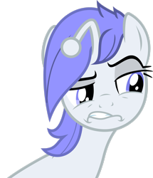 Size: 2270x2642 | Tagged: safe, artist:bernd01, oc, oc only, oc:discentia, pony, unicorn, female, high res, inverted mouth, reddit, simple background, smiling, smirk, solo, transparent background, vector