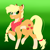 Size: 3000x3000 | Tagged: safe, artist:tomboygirl45, applejack, earth pony, pony, g4, alternate design, female, gradient background, high res, solo