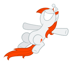 Size: 2569x2335 | Tagged: safe, artist:ohitison, oc, oc only, oc:karma, pony, unicorn, cutie mark, female, high res, mare, ponified, reddit, simple background, smiling, solo, spread arms, transparent background, upvote, vector