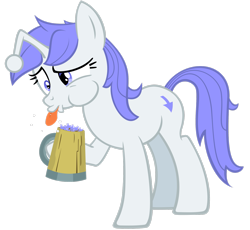 Size: 2551x2350 | Tagged: safe, artist:ohitison, oc, oc only, oc:discentia, pony, unicorn, cutie mark, downvote, drink, female, high res, mare, mug, ponified, reddit, simple background, solo, spit take, tongue out, transparent background, vector