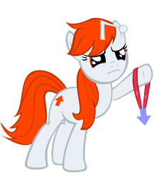 Size: 2320x2584 | Tagged: safe, artist:splintered-pencil, oc, oc only, oc:karma, pony, unicorn, cutie mark, downvote, female, high res, mare, medal, ponified, reddit, simple background, solo, transparent background, upvote, vector