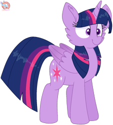 Size: 919x1015 | Tagged: safe, artist:rainbow eevee, twilight sparkle, alicorn, pony, g4, adorkable, cheek fluff, colored wings, cute, cutie mark, dork, eyelashes, female, folded wings, gradient wings, grin, mare, purple eyes, simple background, smiling, solo, transparent background, twilight sparkle (alicorn), vector, wings