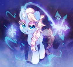 Size: 2343x2152 | Tagged: safe, artist:dawnfire, pony, unicorn, elsa, frozen (movie), high res, ponified, solo