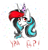 Size: 2325x2447 | Tagged: safe, artist:darklight1315, oc, oc only, oc:darklight kvass, pony, unicorn, cyrillic, happy birthday, high res, russian, solo