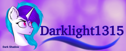 Size: 4077x1655 | Tagged: safe, artist:darklight1315, oc, oc only, oc:darkshadow, pony, unicorn, solo