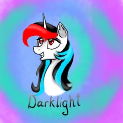 Size: 600x600 | Tagged: safe, artist:darklight1315, oc, oc only, oc:darklight kvass, pony, unicorn, solo