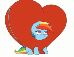 Size: 848x658 | Tagged: safe, artist:captainpudgemuffin, edit, rainbow dash, pegasus, pony, g4, animated, blinking, blushing, cheek fluff, cropped, cute, dashabetes, ear fluff, embarrassed, empty eyes, female, frame by frame, heart, looking at you, looking away, mare, no catchlights, no pupils, nose twitch, simple background, sitting, solo, tsunderainbow, tsundere, unamused, weapons-grade cute, white background, zipper