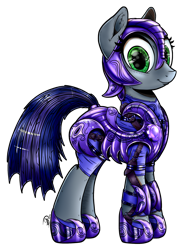 Size: 1280x1730 | Tagged: safe, artist:gray--day, oc, oc only, oc:pun, earth pony, pony, ask pun, agent 707, armor, ask, female, mare, night guard armor, simple background, solo, transparent background
