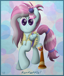 Size: 2500x2971 | Tagged: safe, artist:php124, kerfuffle, pegasus, pony, g4, my little pony: rainbow roadtrip, amputee, cute, female, fufflebetes, high res, looking at you, prosthetic leg, prosthetic limb, prosthetics, solo, wings